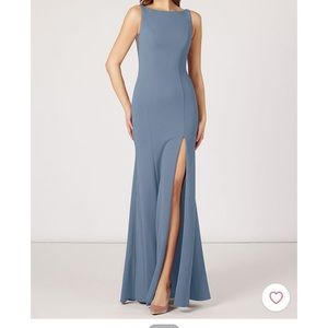 Azazie Rogue Bridesmaids Dress Dusty Blue